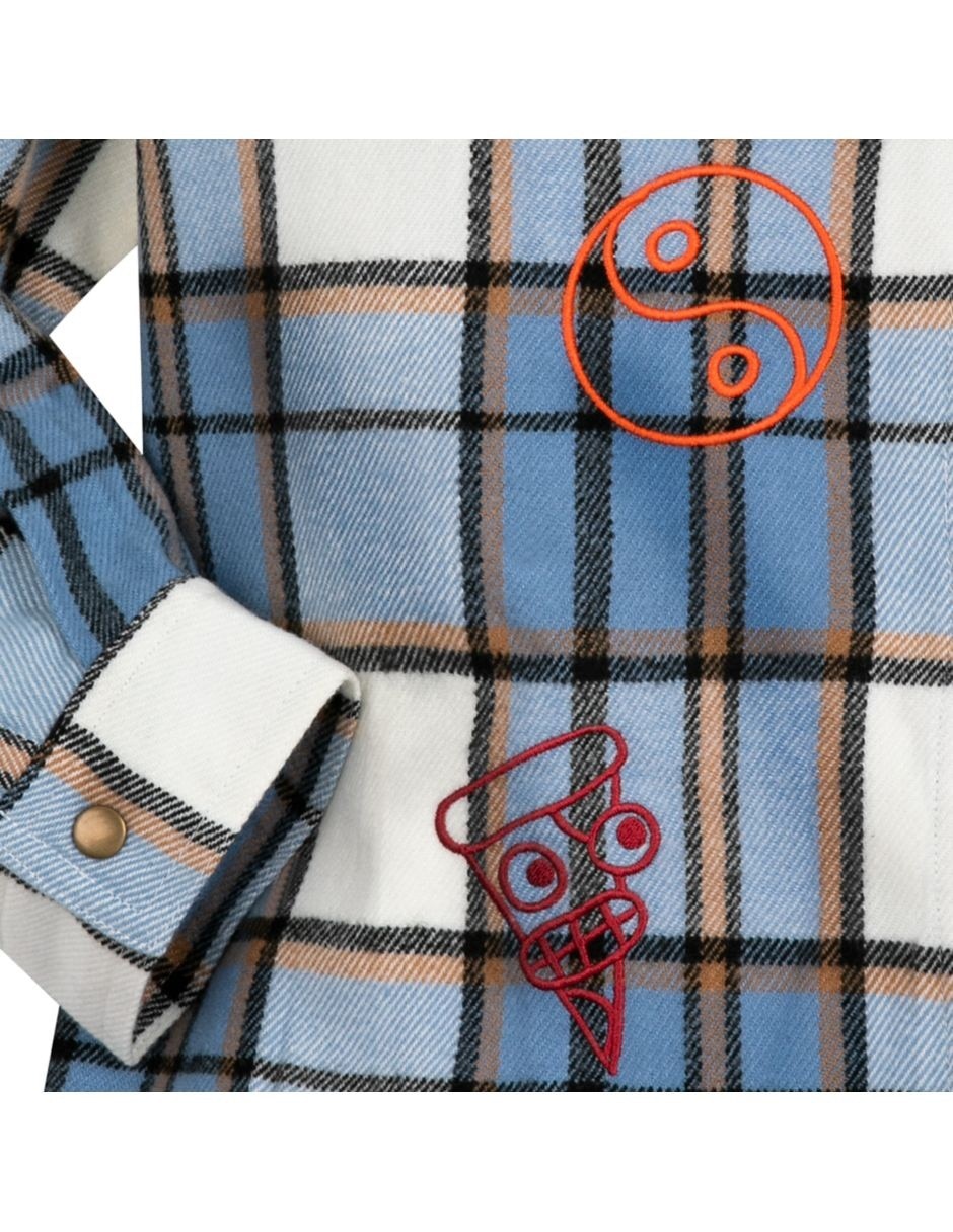 Camisa casual de algodón manga larga para mujer