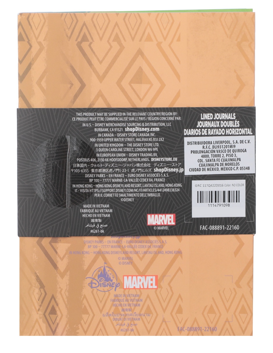 Cuaderno The Avengers Marvel hoja rayada