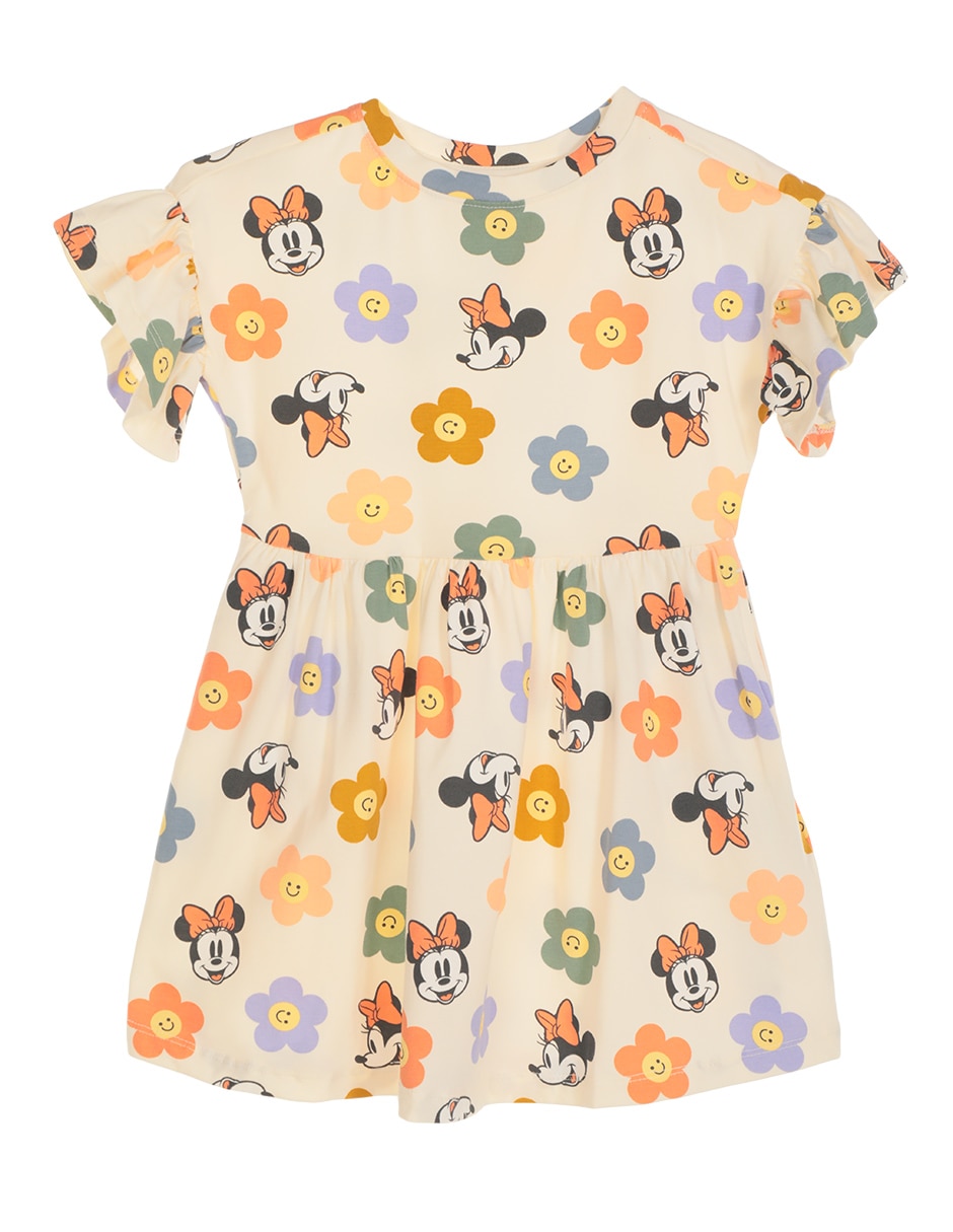 Vestido Mickey And Friends manga volantes para niña