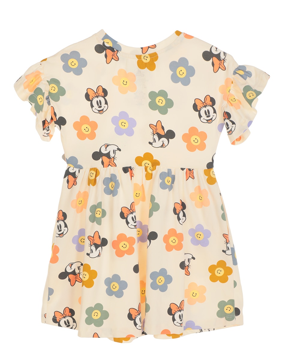 Vestido Mickey And Friends manga volantes para niña