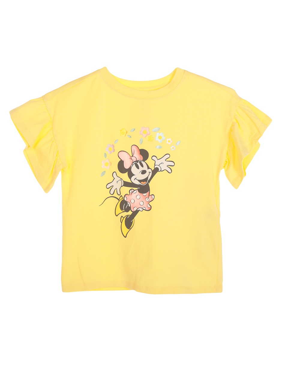 Playera Mickey And Friends Minnie Mouse manga corta para niña