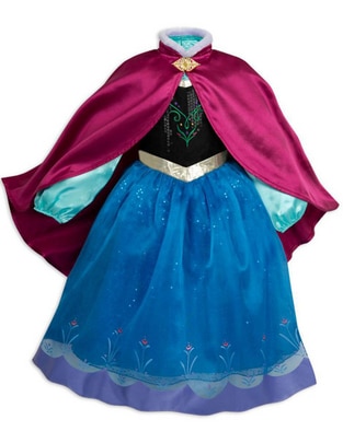 Disfraz De Princesa Anna Para Niña