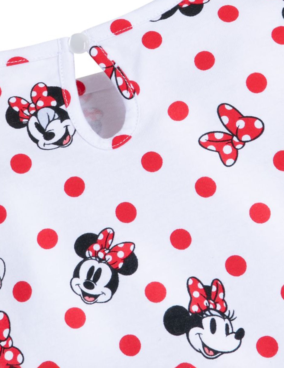 Playera Minnie Mouse manga corta para bebé niña 3