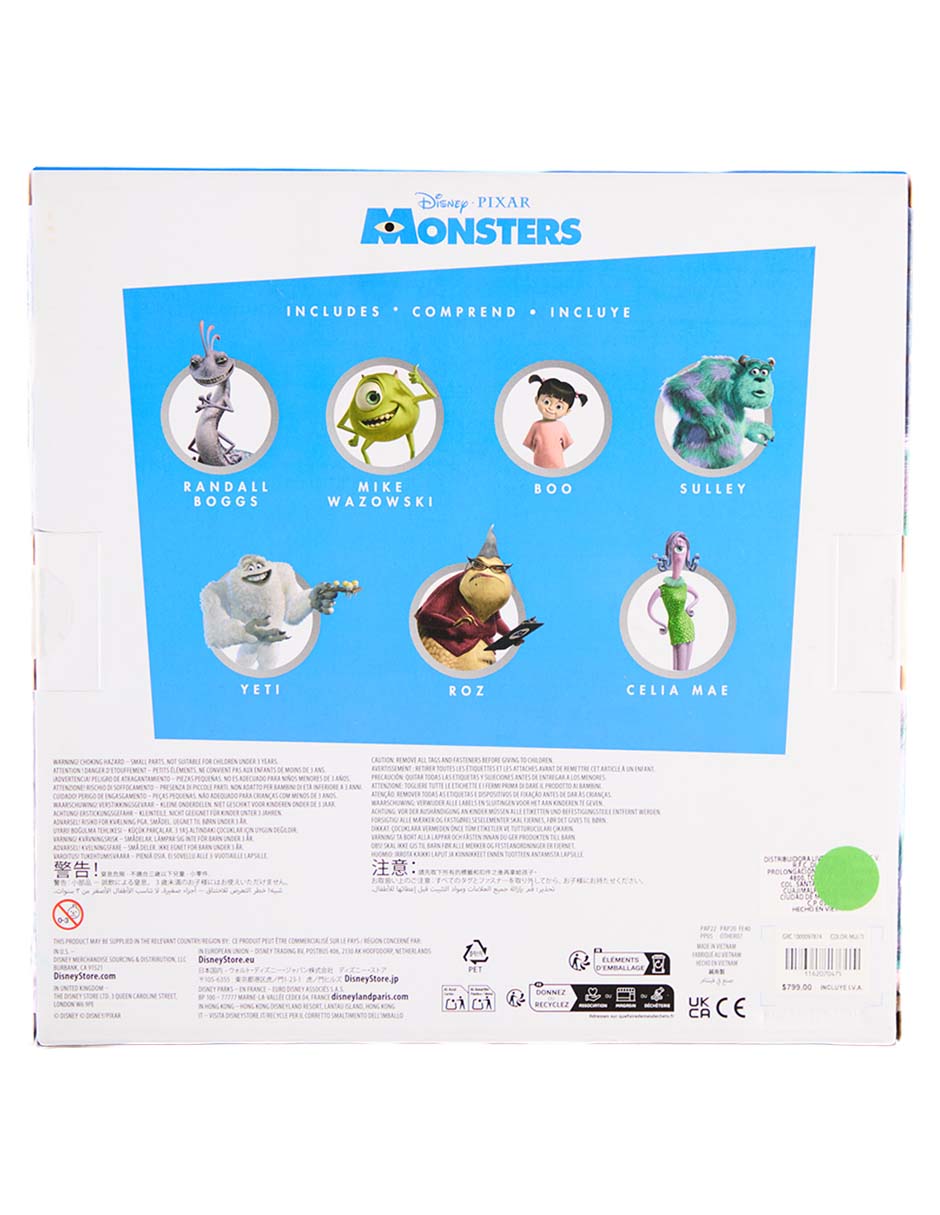 Set figuras Disney Pixar Randall Boggs, Mike Wazowski, Sulley, Boo, Yeti, Roz y Celia Mae Set figuras Disney Pixar Randall Boggs, Mike Wazowski, Sulley, Boo, Yeti, Roz y Celia Mae