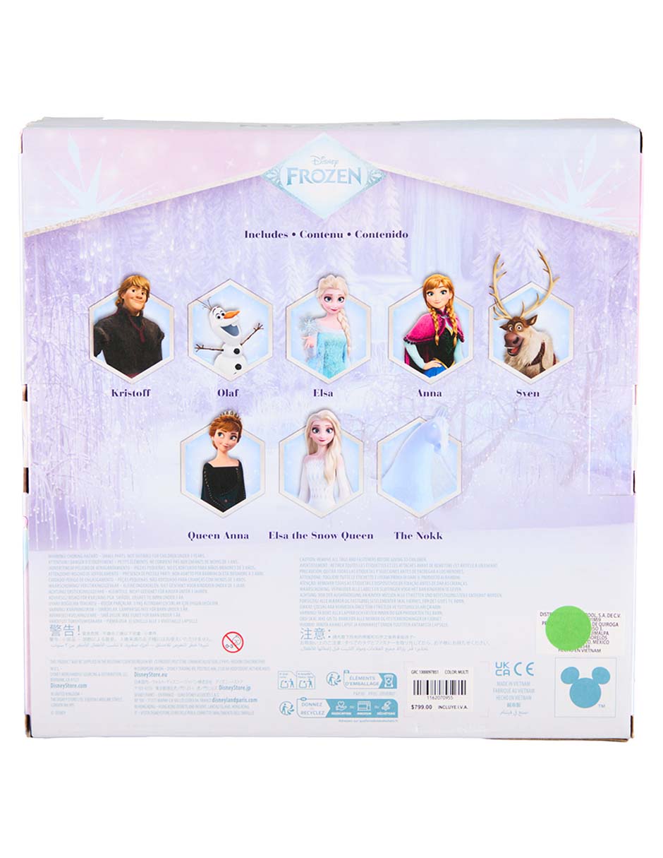 Set figuras Disney Kristoff, Olaf, Elsa, Anna, Sven, Reina Anna, Elsa La Reina De Nieve y Nokk