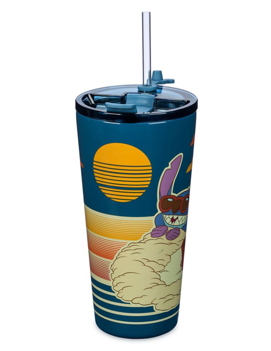 Tumbler de acero inoxidable Stitch con tapa rosca 8