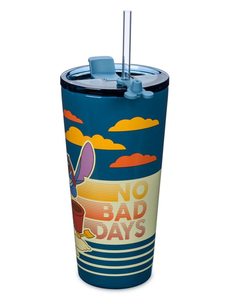 Tumbler de acero inoxidable Stitch con tapa rosca 9