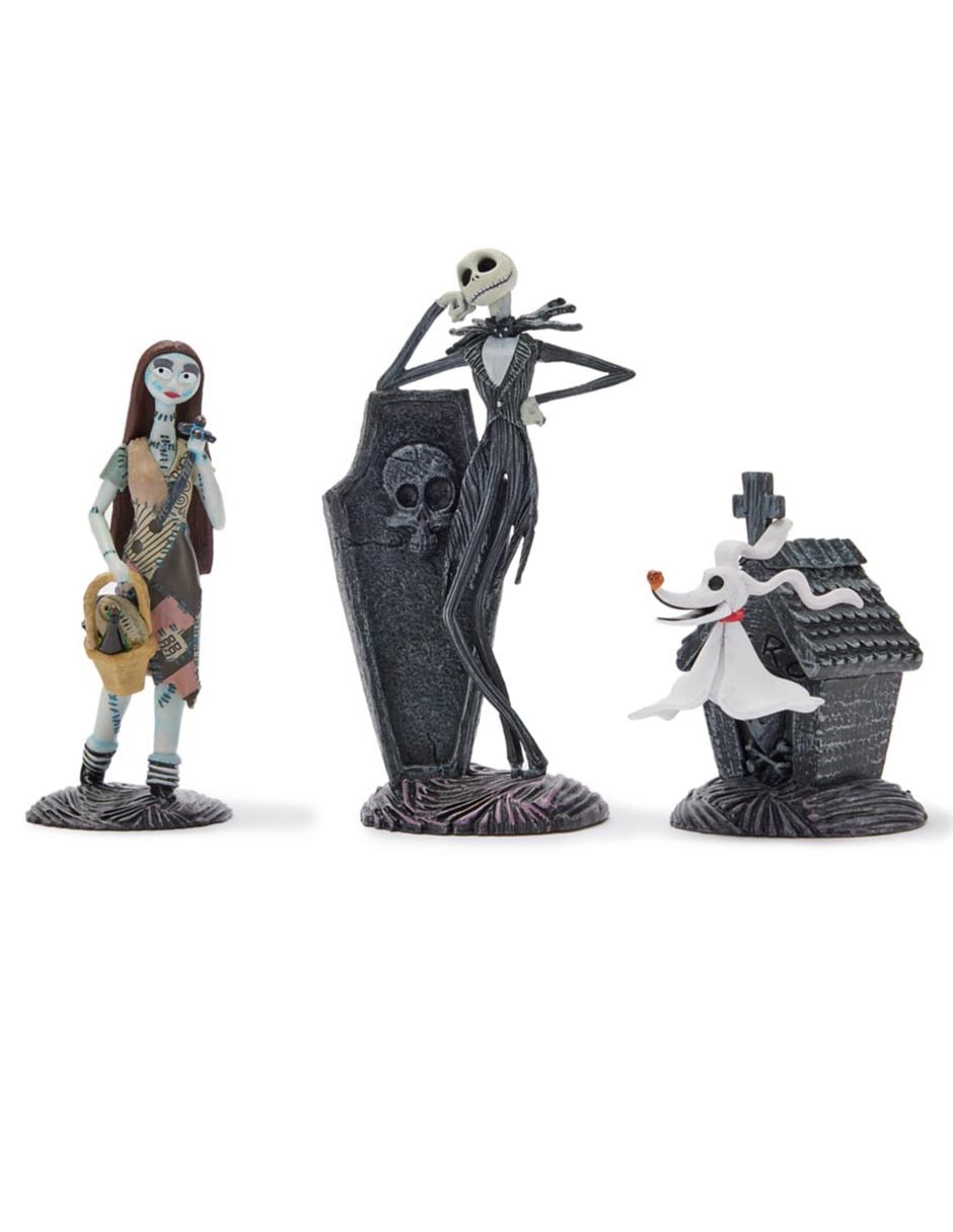 Set figuras The Nightmare Before Christmas Jack Skellington, Sally, Zero, Alcalde, Barrel, Oogie Boogie, Shock y Lock 2