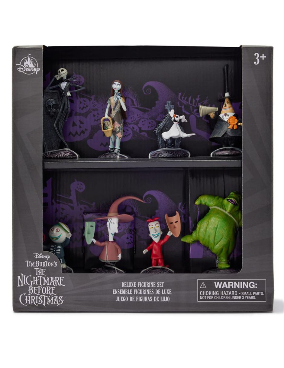 Set figuras The Nightmare Before Christmas Jack Skellington, Sally, Zero, Alcalde, Barrel, Oogie Boogie, Shock y Lock 4