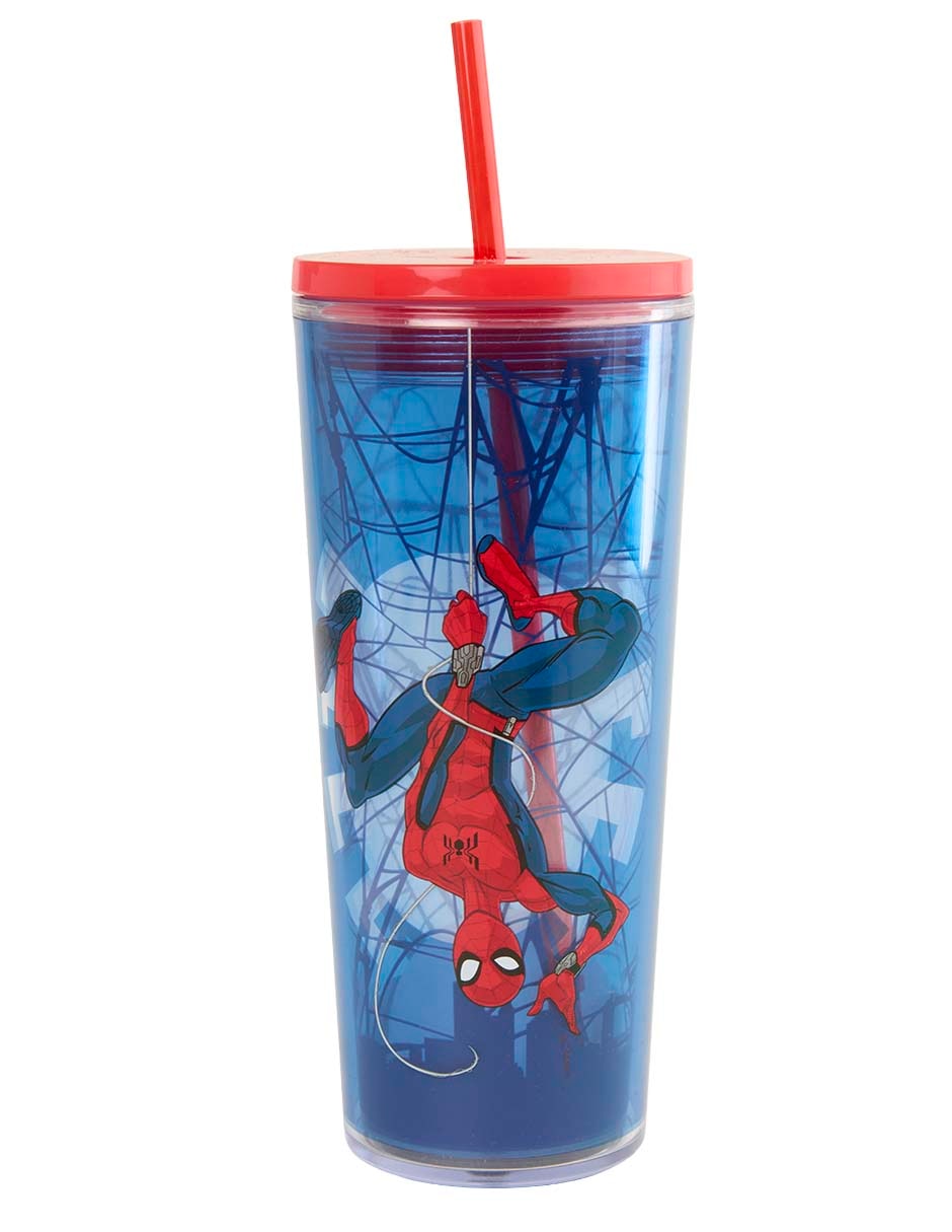 Vaso con tapa y popote Vaso con tapa y popote