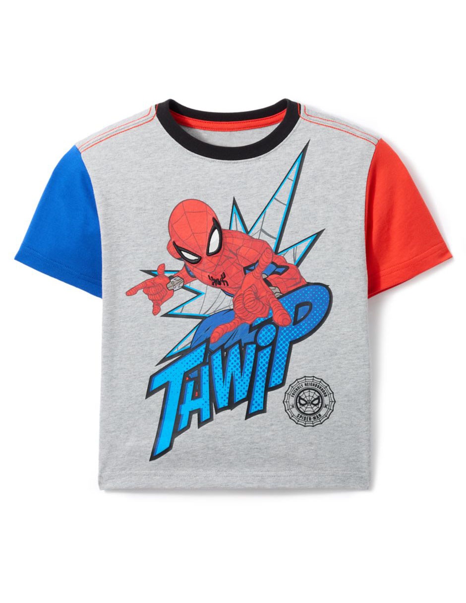 Playera spiderman manga corta para niño Playera spiderman manga corta para niño