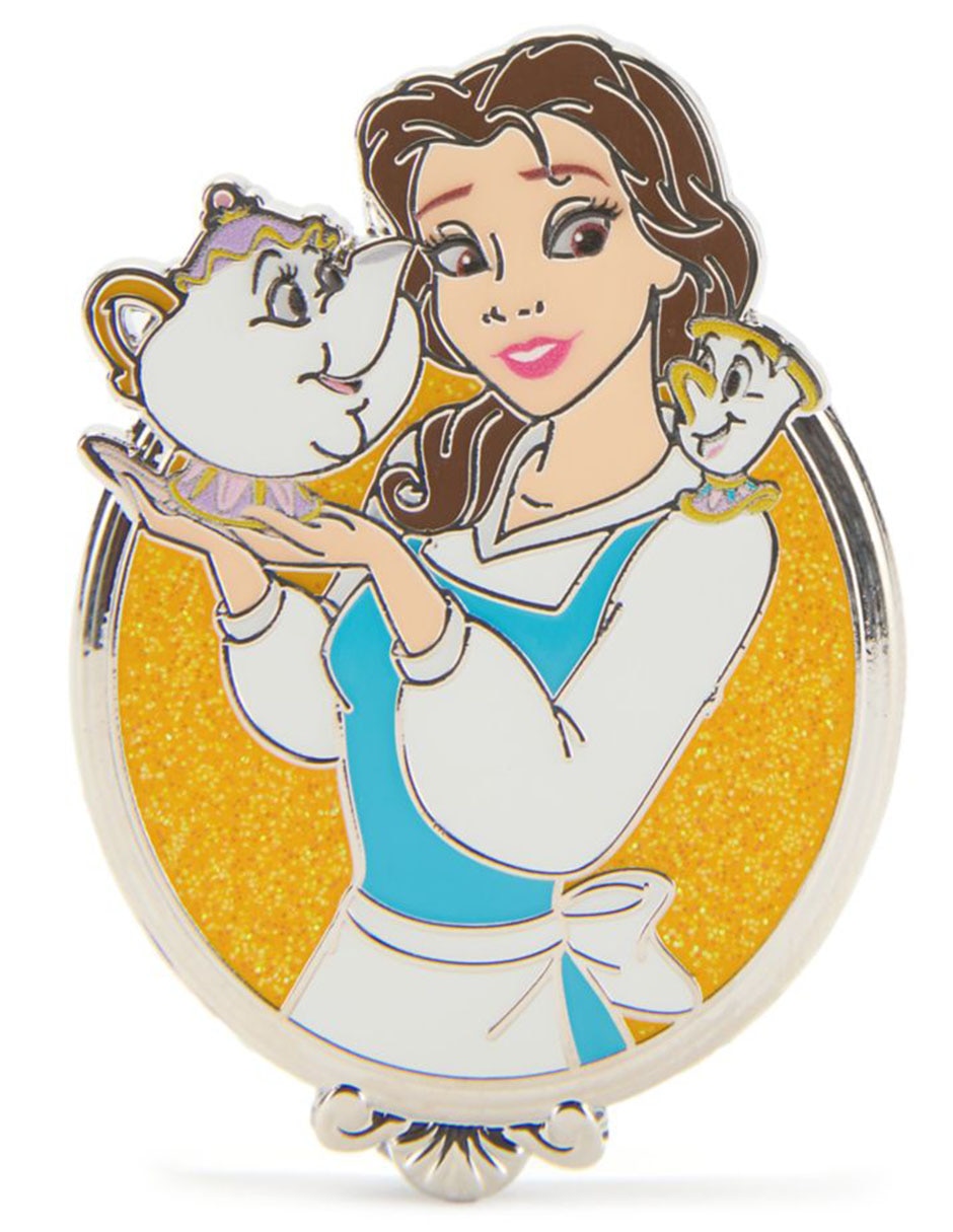 Pin La Bella y la Bestia de metal Bella