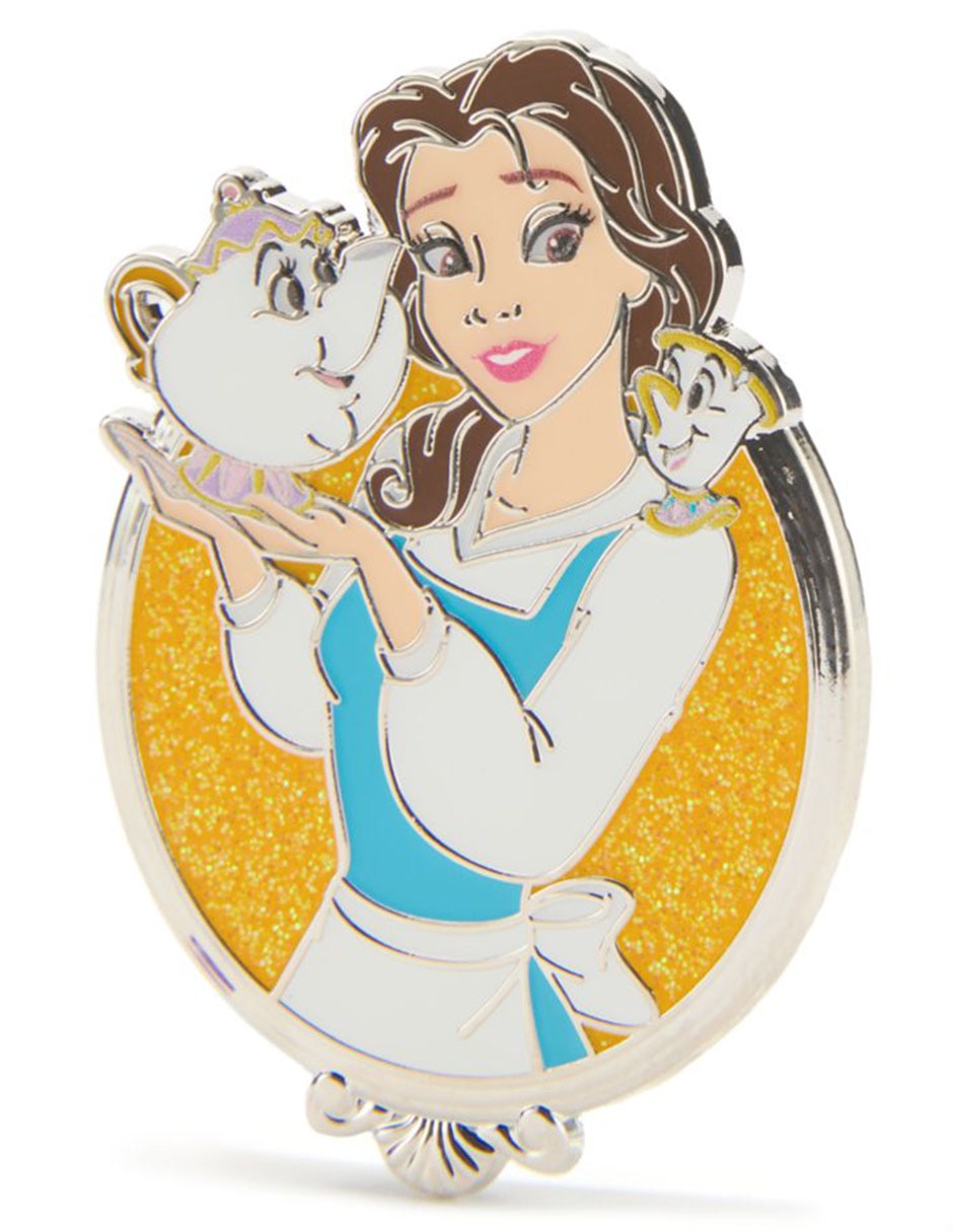 Pin La Bella y la Bestia de metal Bella