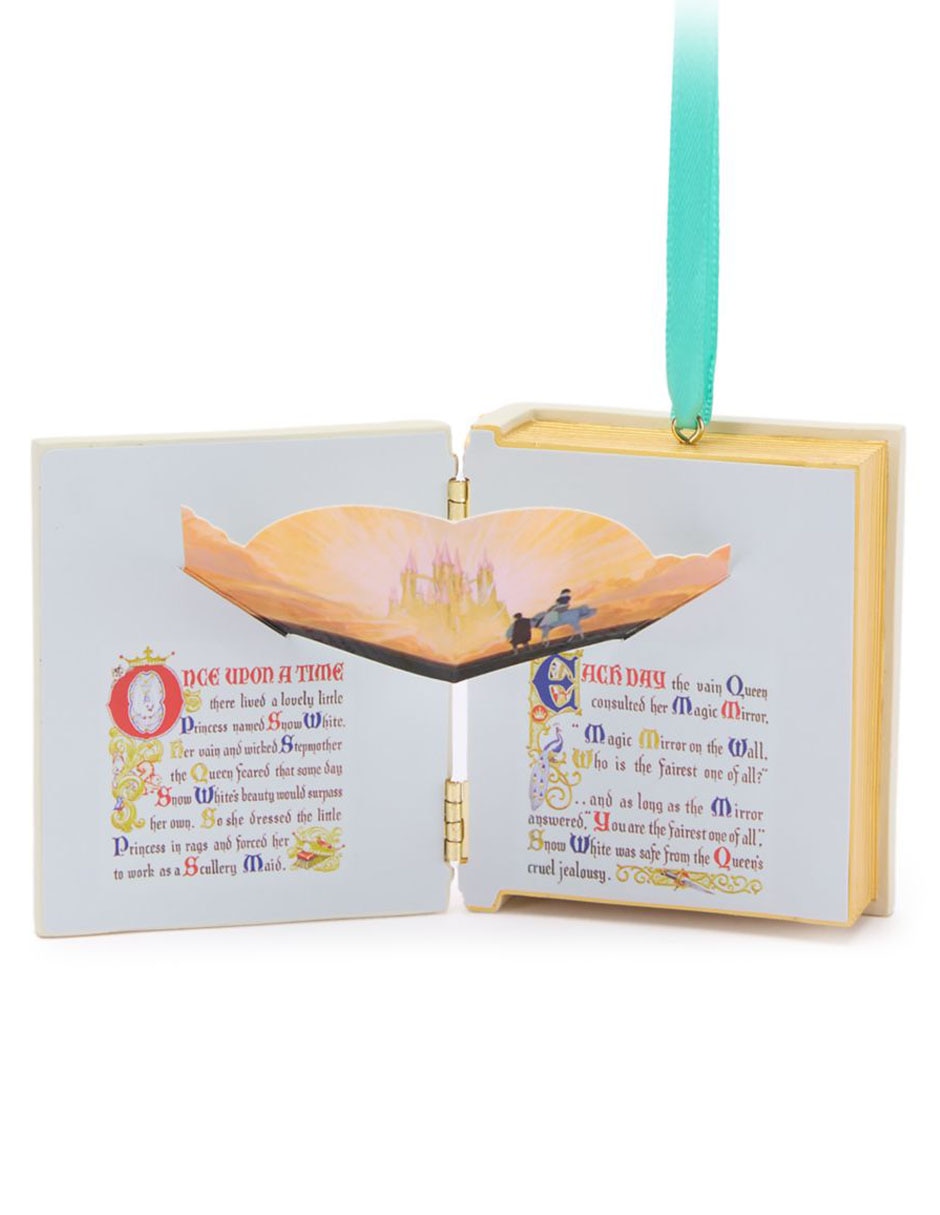 Ornamento navideño libro Blancanieves Blanca Nieves