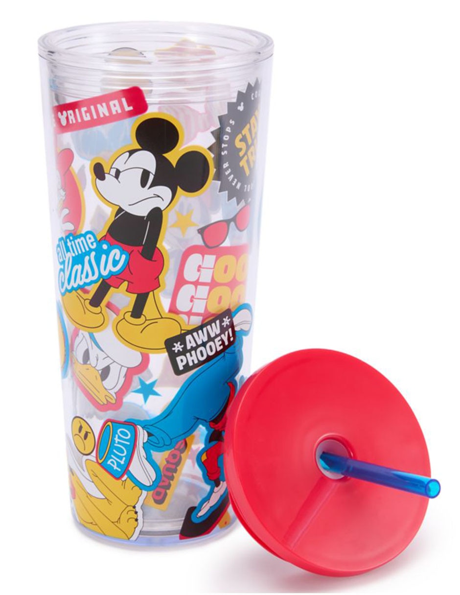 Vaso con tapa y popote Mickey And Friends Disney