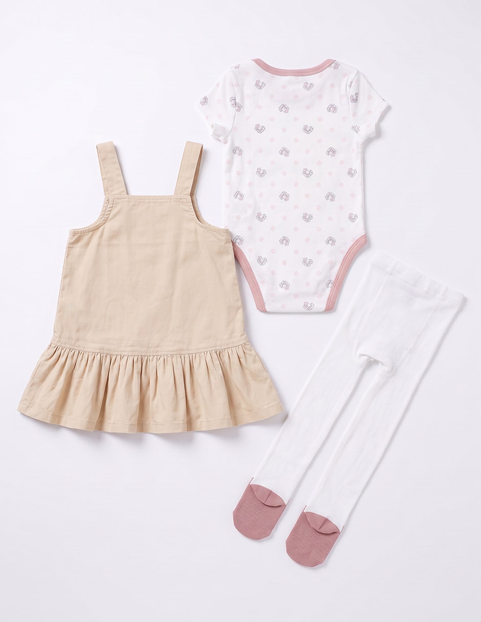 Conjunto de algodón para bebé niña 6