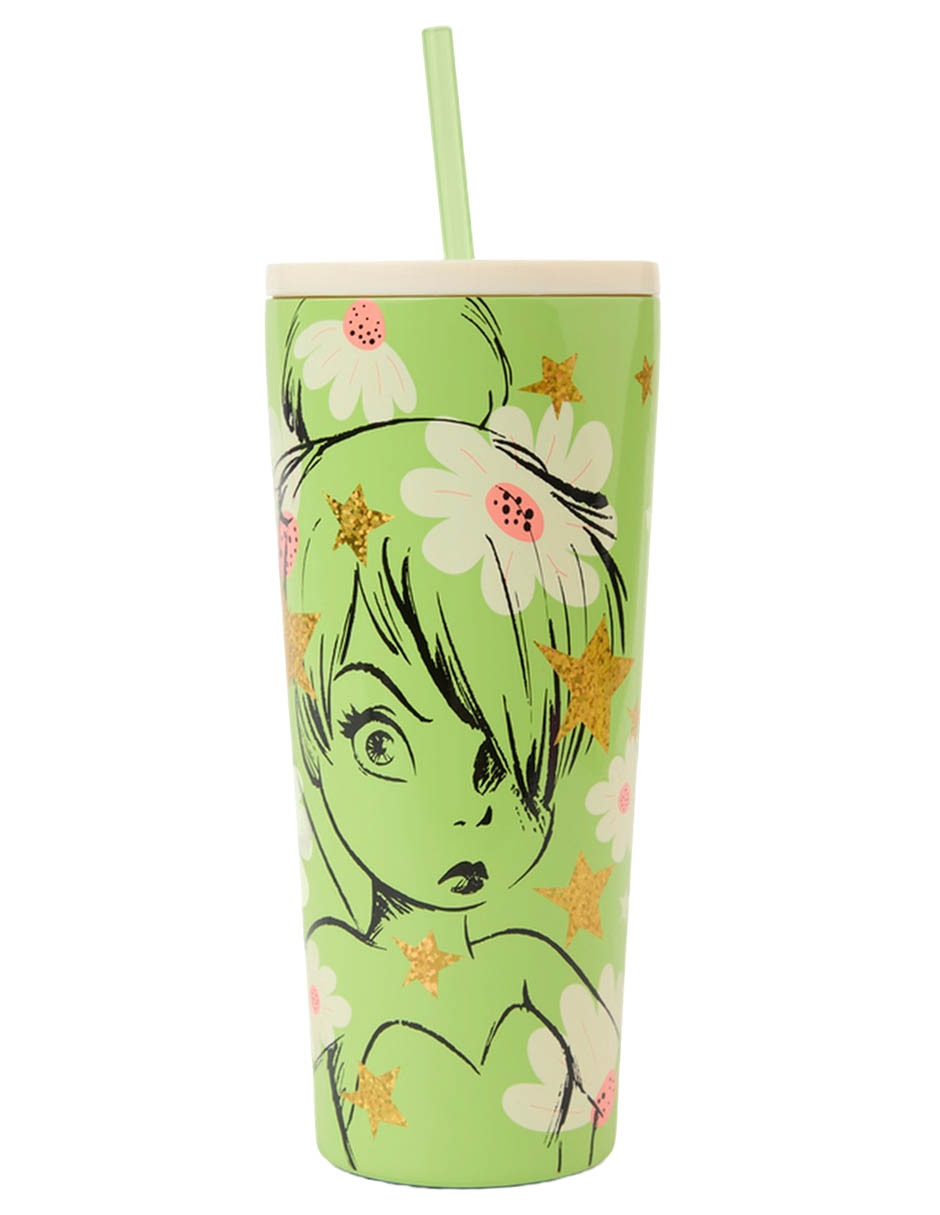 Tumbler de acero inoxidable Tinker Bell con tapa rosca 650 ml 1