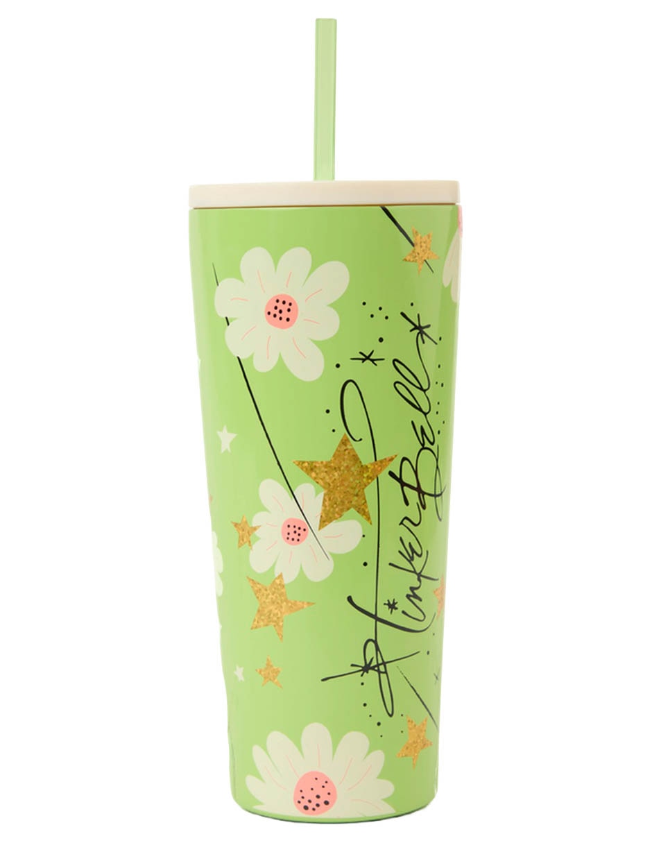 Tumbler de acero inoxidable Tinker Bell con tapa rosca 650 ml 7