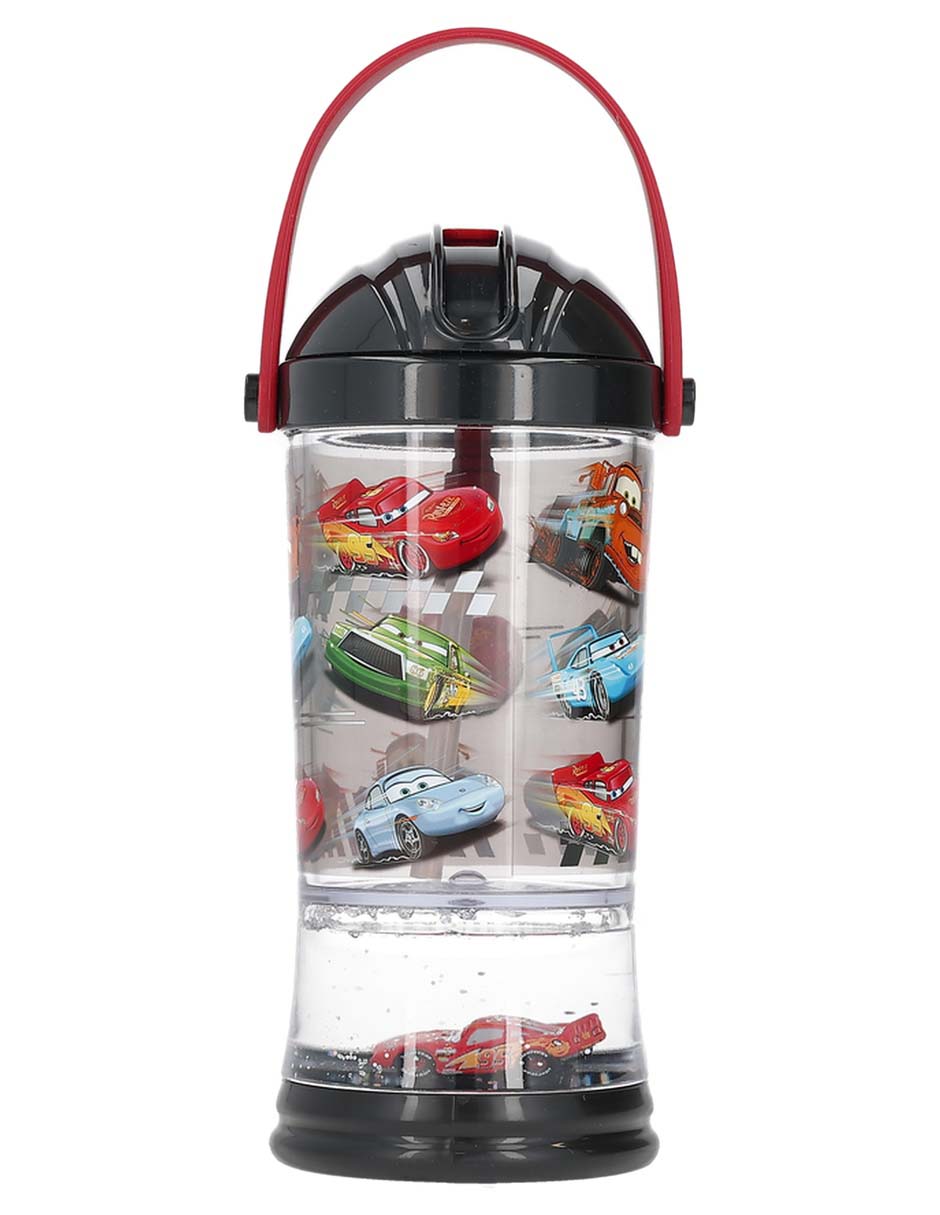Botella de agua de plástico con tapa push pull 296 ml 6