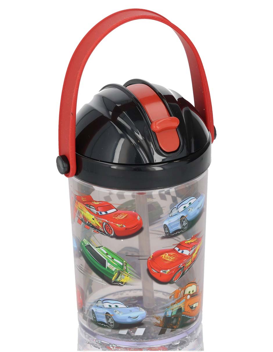 Botella de agua de plástico con tapa push pull 296 ml 7