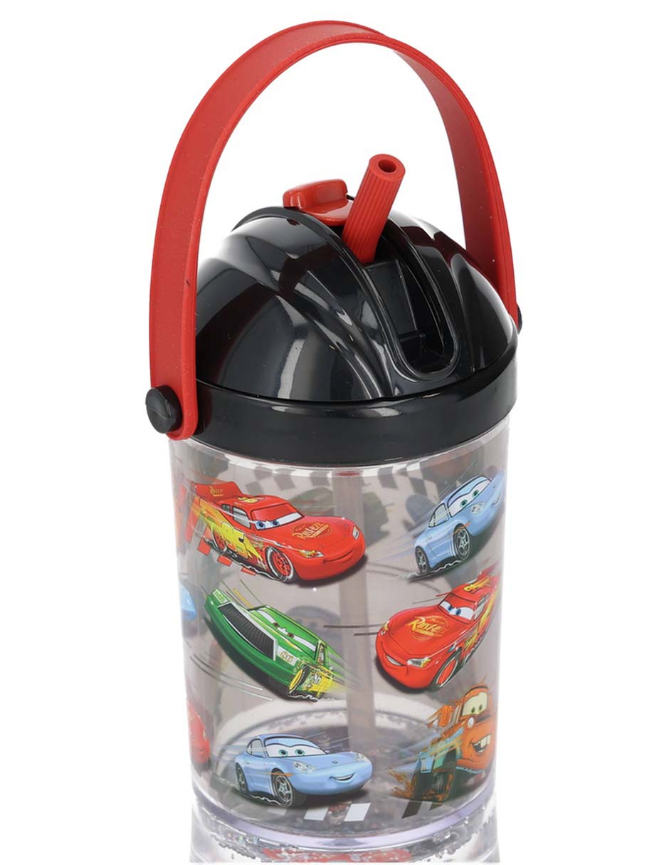 Botella de agua de plástico con tapa push pull 296 ml 8
