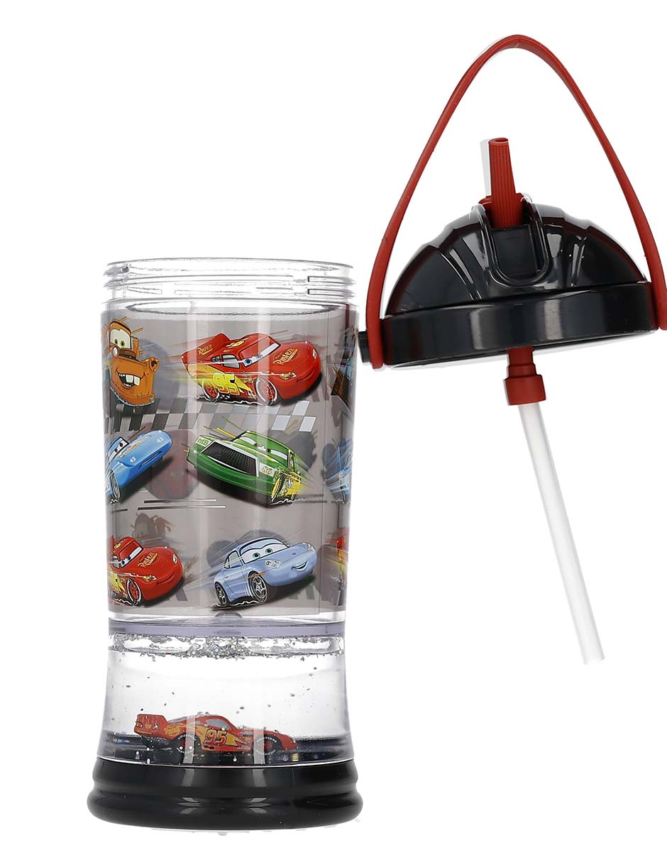 Botella de agua de plástico con tapa push pull 296 ml 9