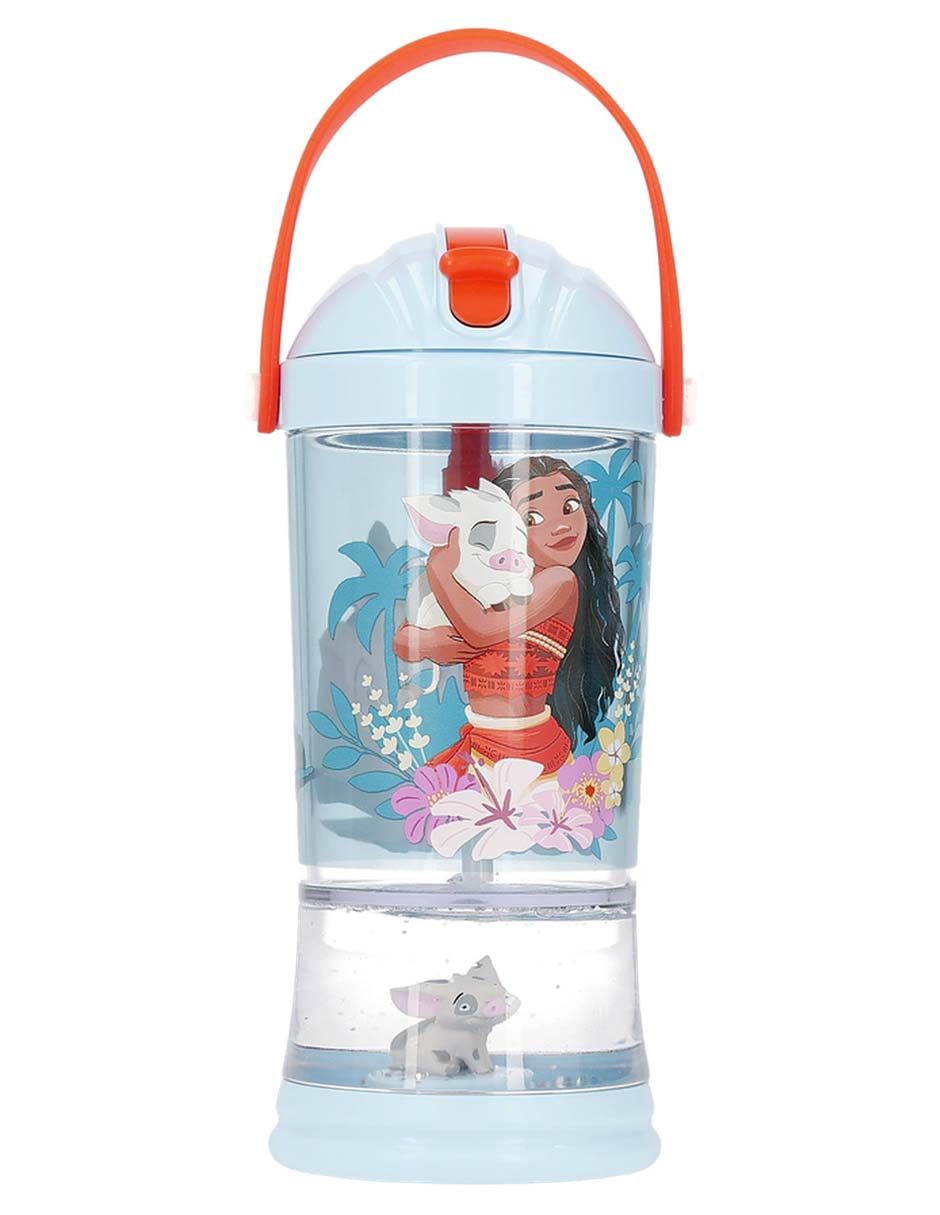 Botella de agua de plástico con tapa push pull 296 ml 1