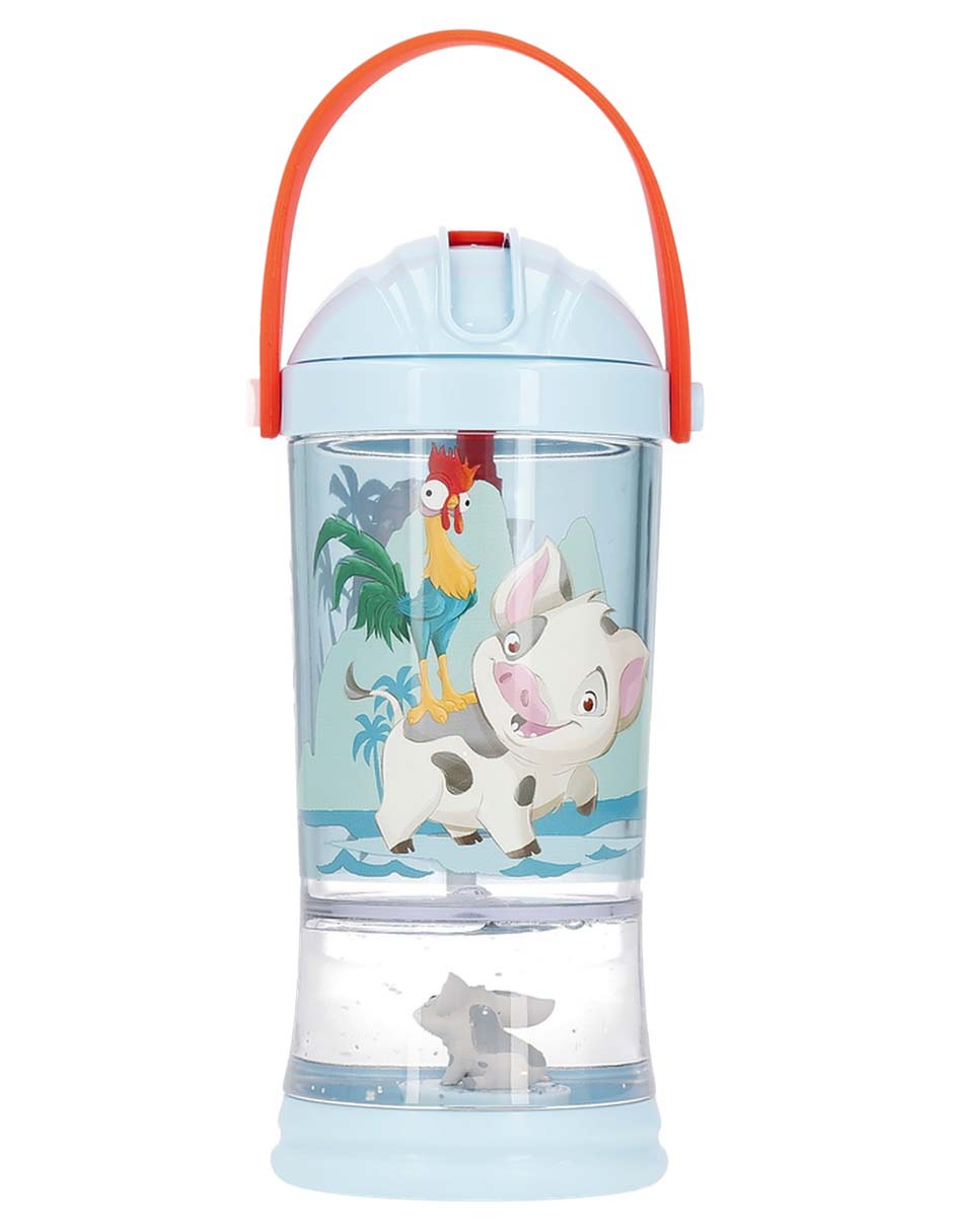 Botella de agua de plástico con tapa push pull 296 ml 6