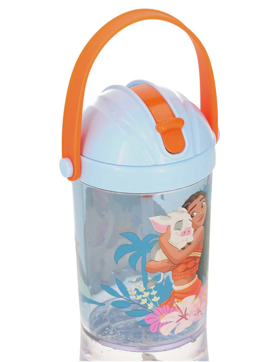 Botella de agua de plástico con tapa push pull 296 ml 7