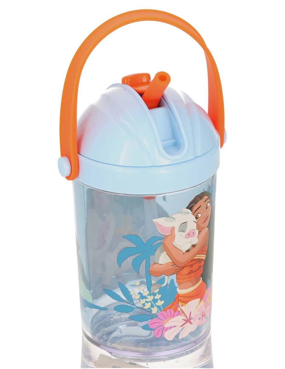 Botella de agua de plástico con tapa push pull 296 ml 8
