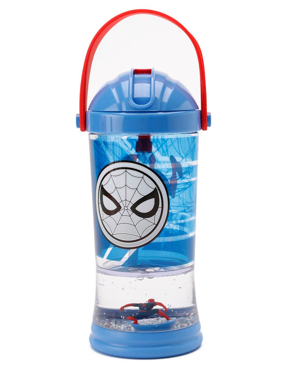 Botella de agua de plástico con tapa push pull 296 ml 5