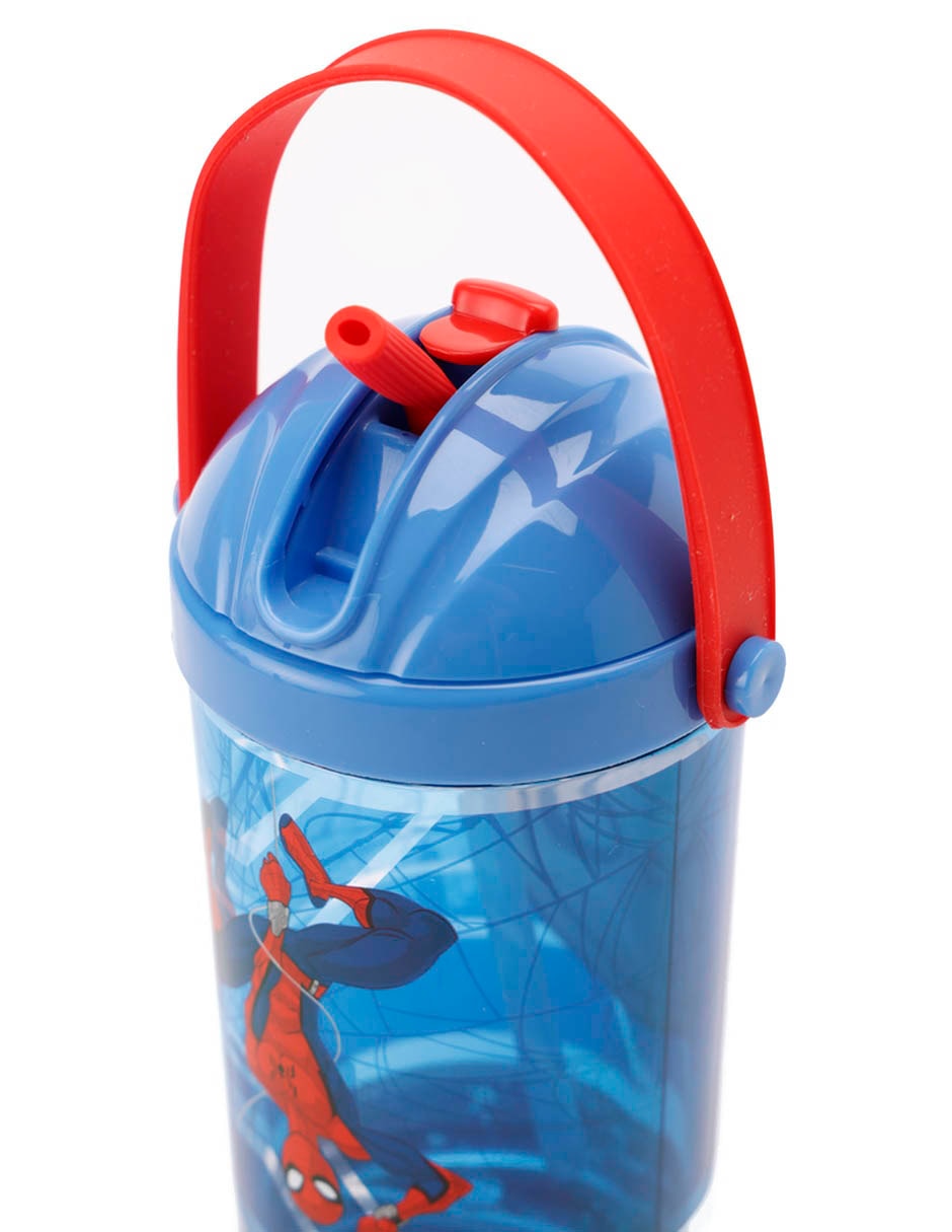 Botella de agua de plástico con tapa push pull 296 ml 6