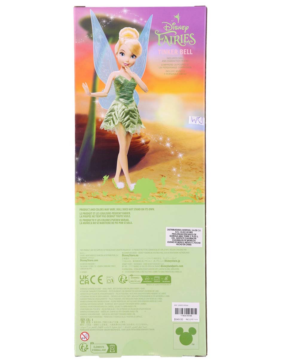 Muñeca clásica Fairies Peter Pan Tinker Bell
