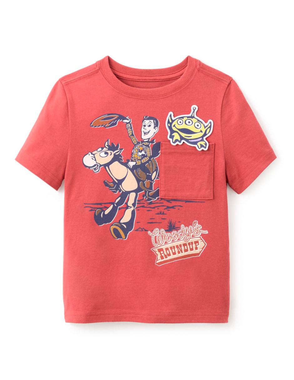 Playera Woody y Tiro al blanco manga corta para niño