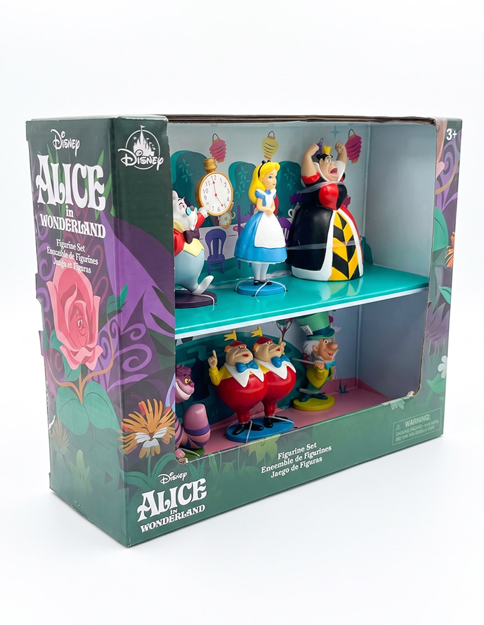 Set figuras de acción disney alice in wonderland