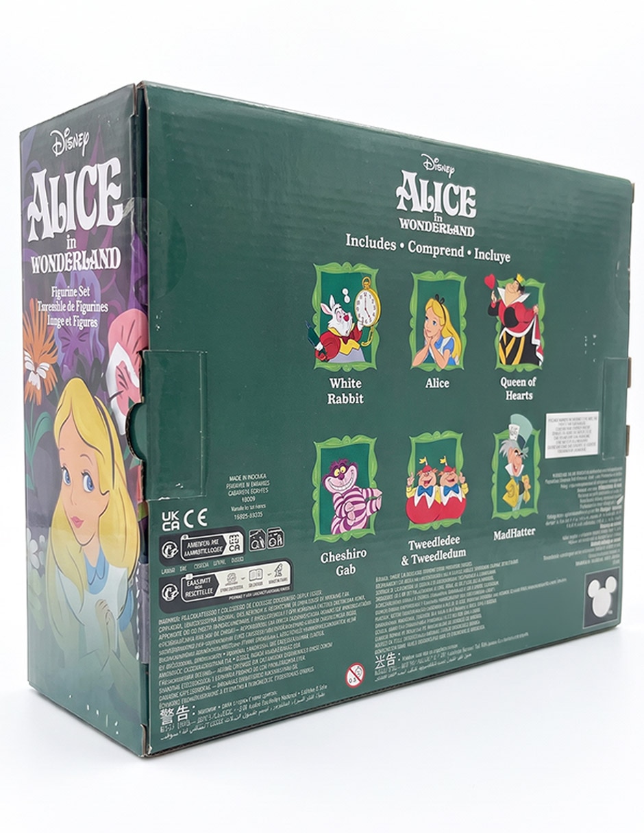 Set figuras de acción disney alice in wonderland