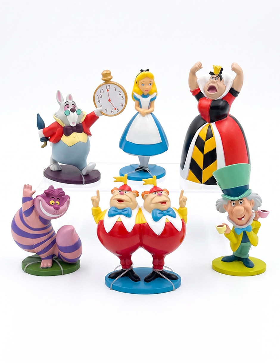 Set figuras de acción disney alice in wonderland