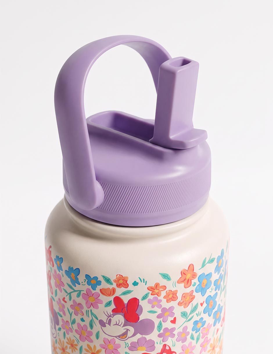 Botella de agua de acero inoxidable con tapa push up 946 ml 2