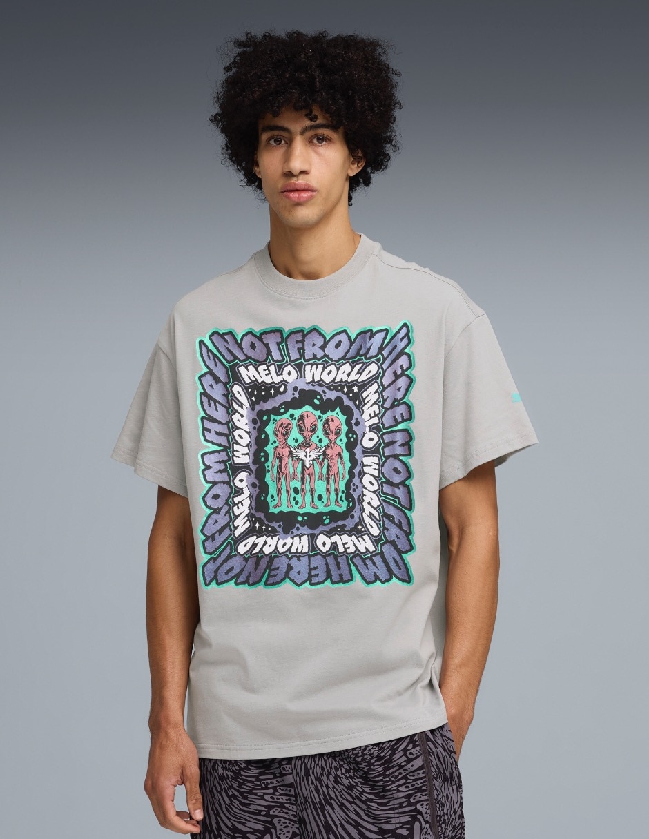 Playera Lamelo x Melo World Tee Ii manga corta para hombre