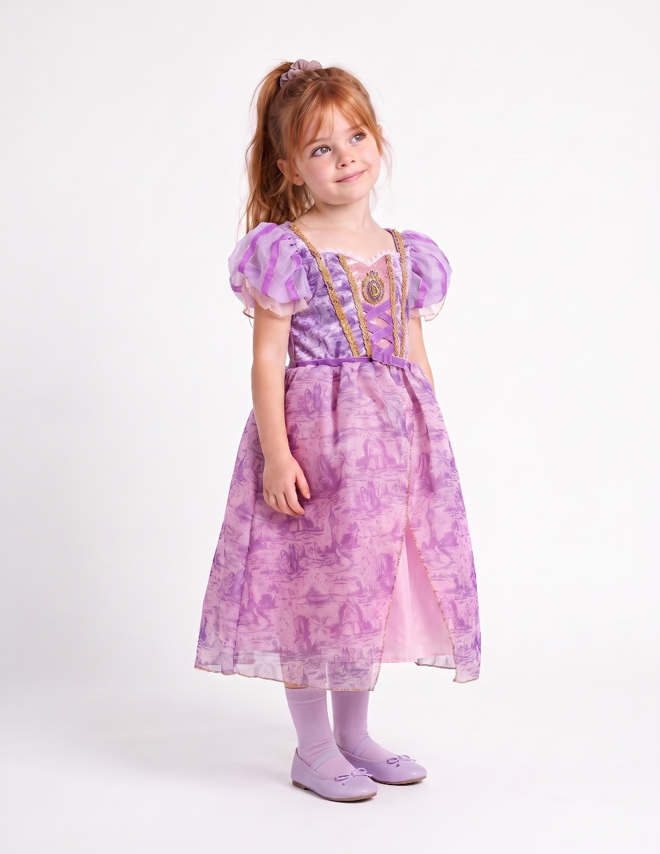Disfraz de princesa Rapunzel para niña