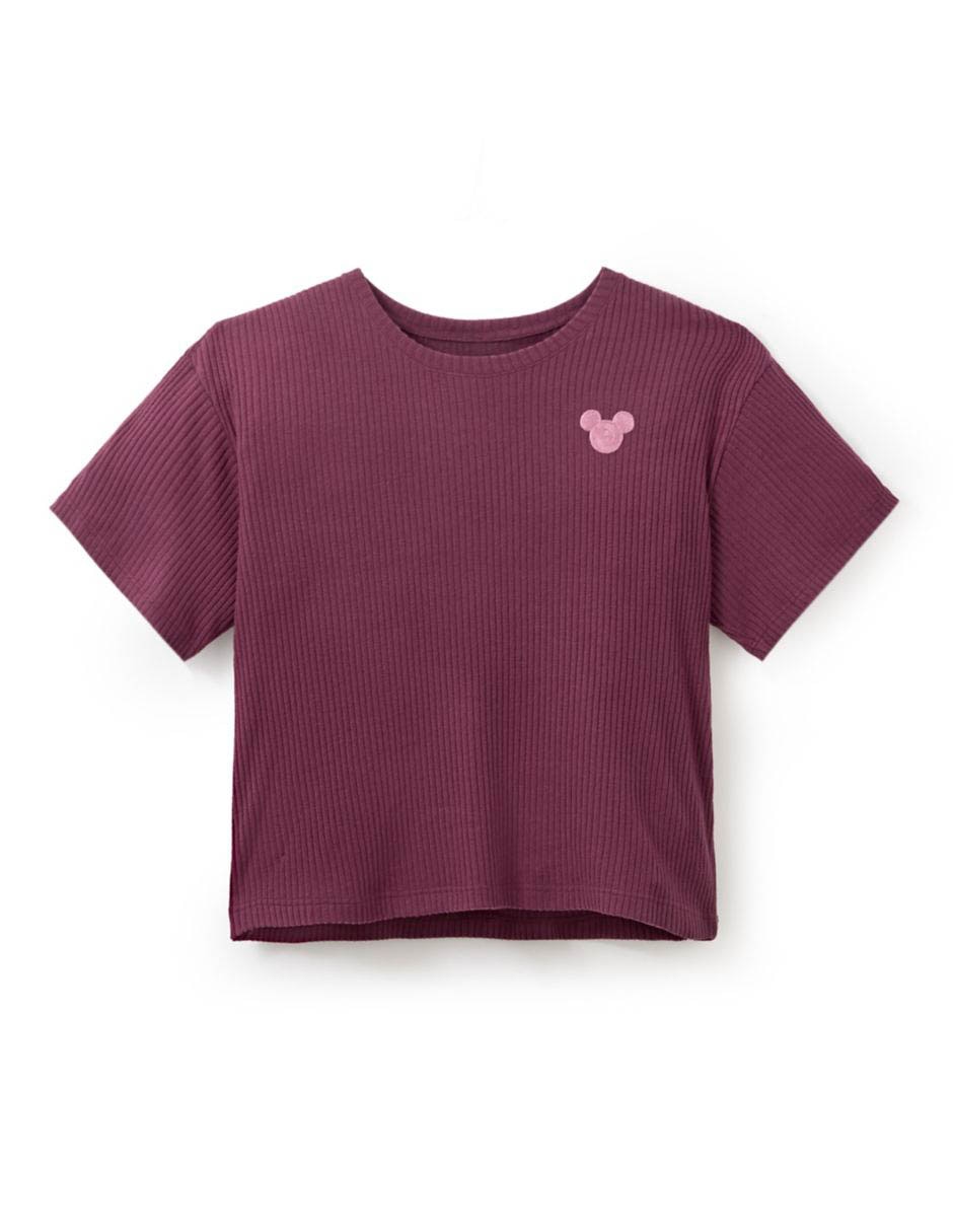 Playera manga corta Mickey Mouse para niña Playera manga corta Mickey Mouse para niña