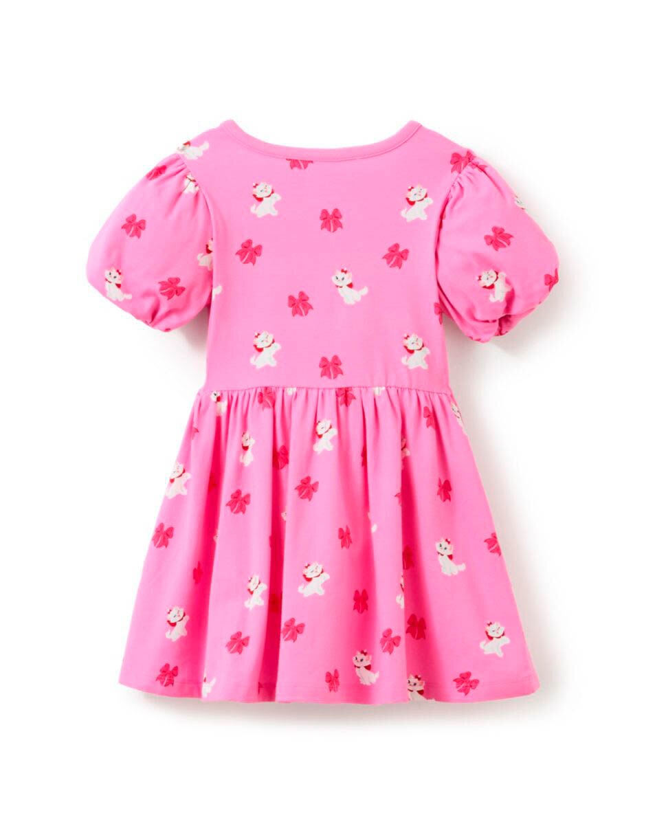 Vestido manga globo para niña 3