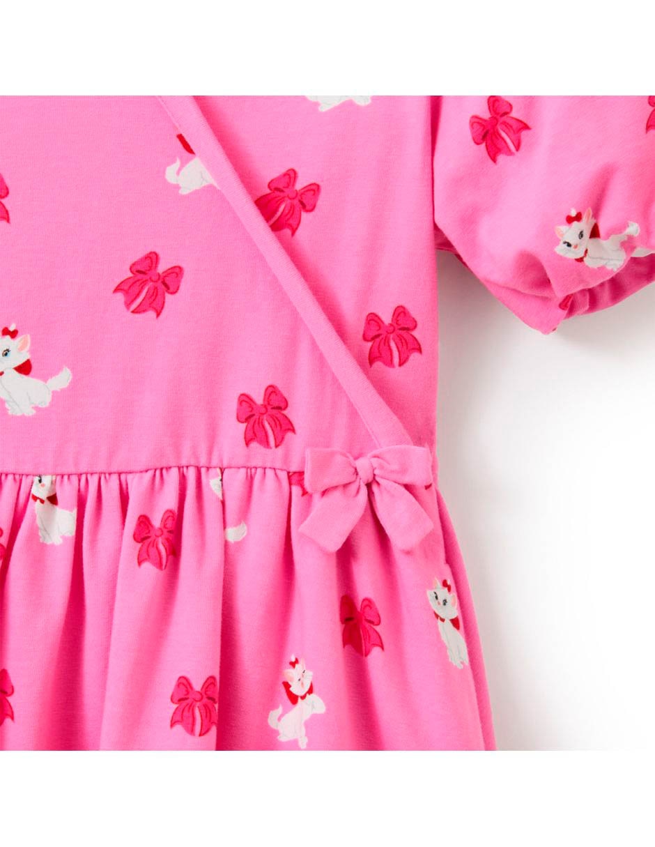 Vestido manga globo para niña 4