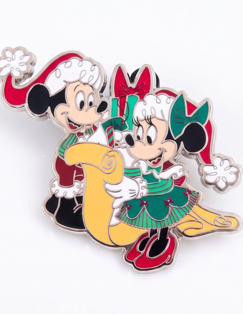 Pin navideño de metal Mickey and Friends 3