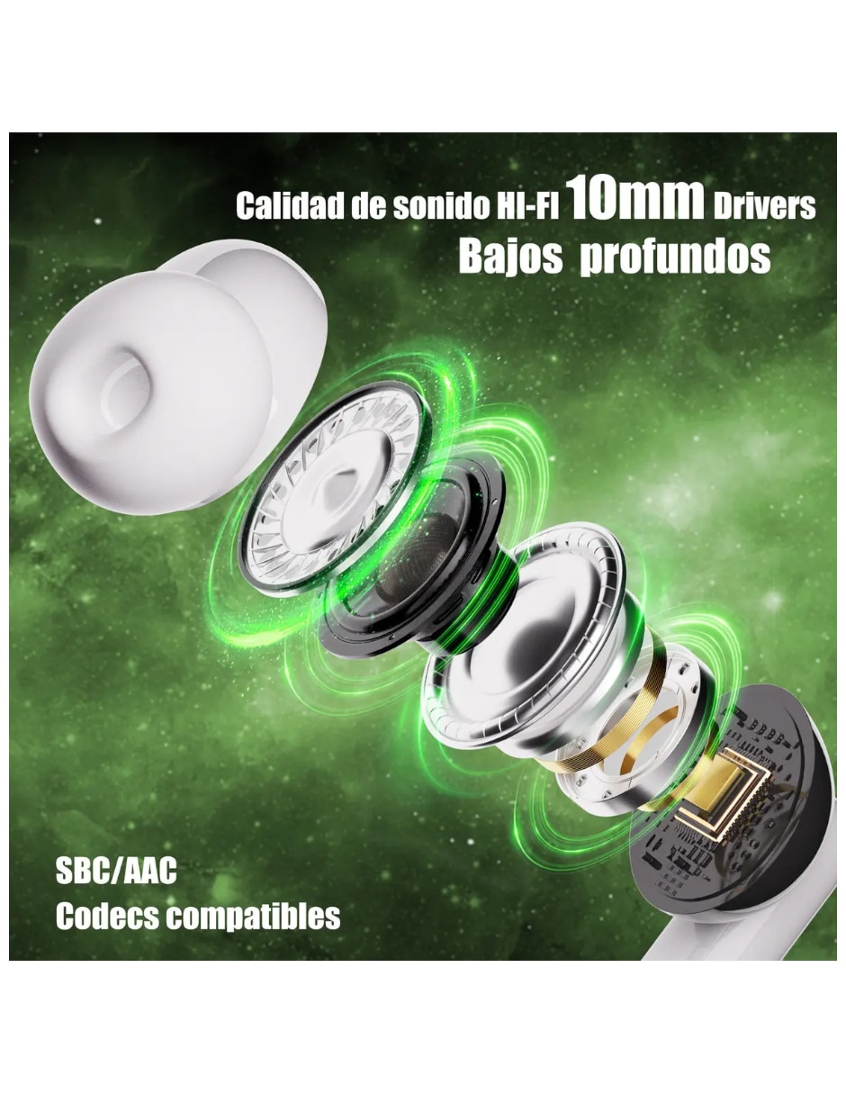 Audífonos In-Ear Genérica HI-FI Inalámbrica con cancelación de ruido