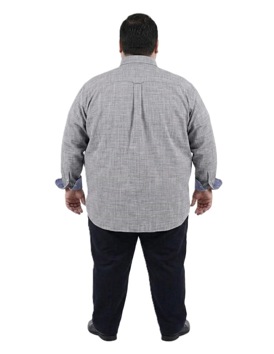 Camisa casual de algodón manga larga para hombre 5