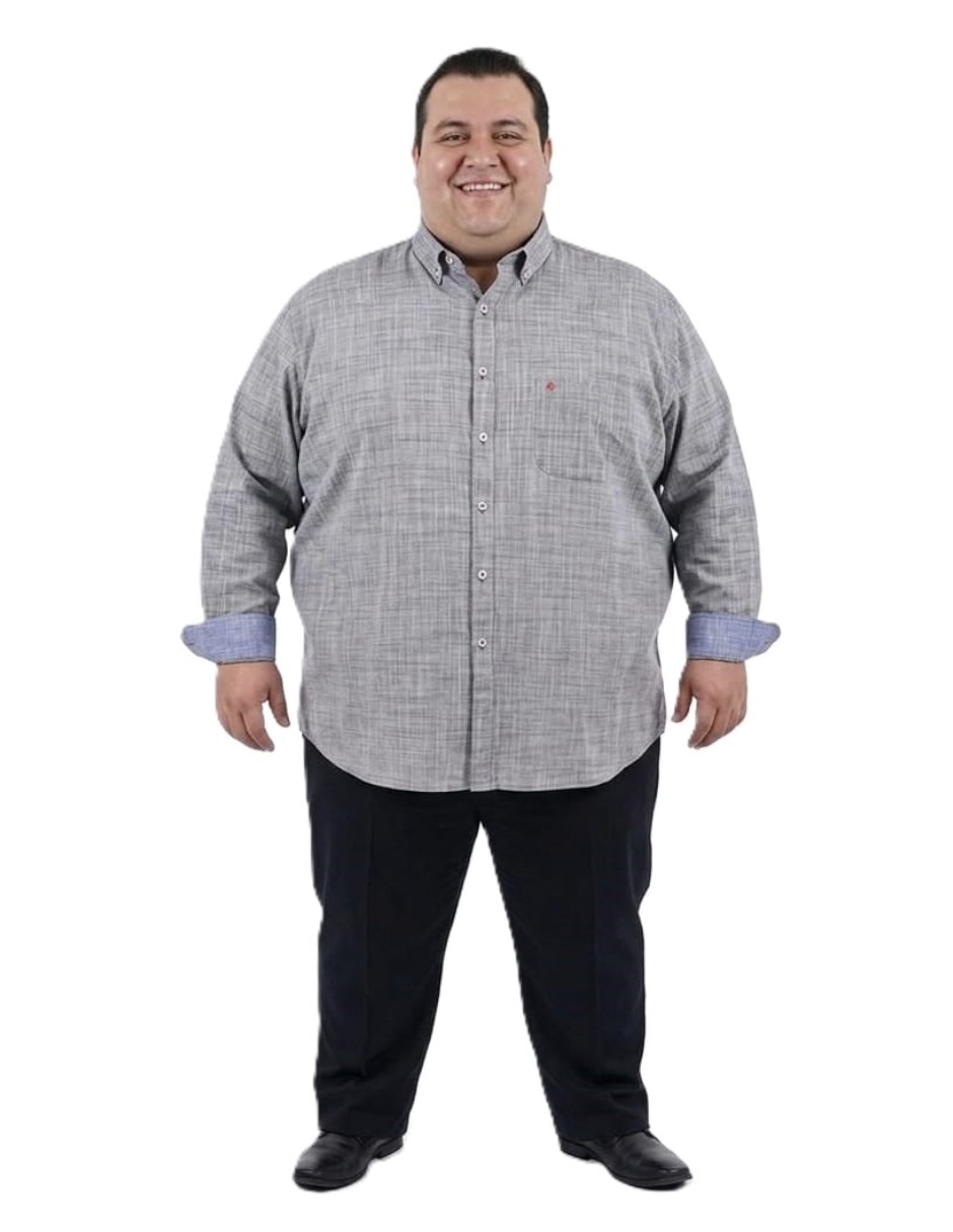 Camisa casual de algodón manga larga para hombre Camisa casual de algodón manga larga para hombre