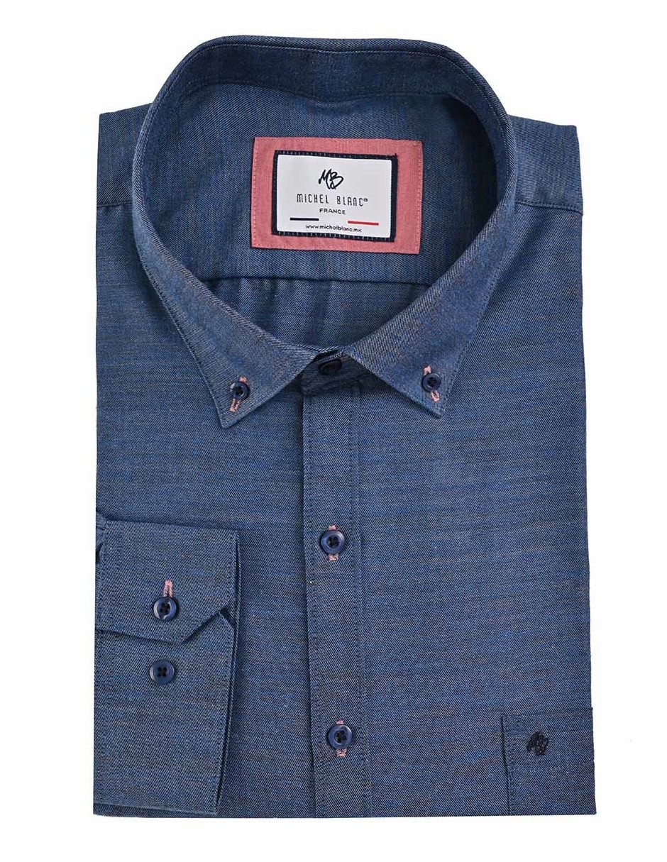 Camisa casual manga larga para hombre 3