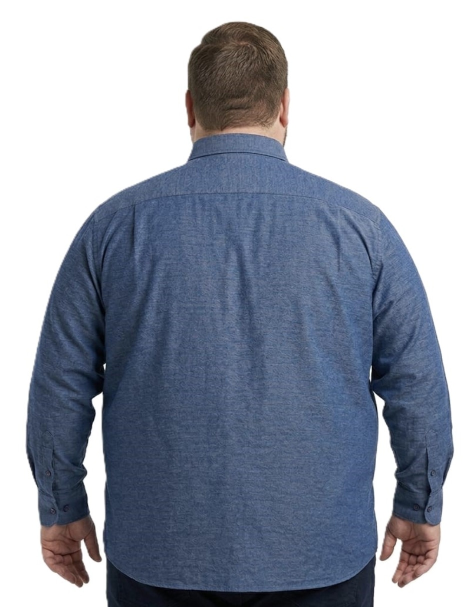 Camisa casual manga larga para hombre 5