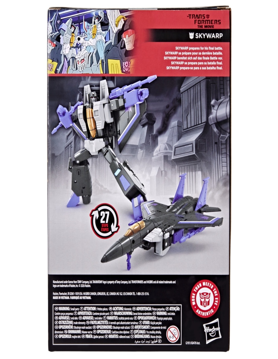 Figura de acción articulada The Movie Skywarp Especial 2 en 1 4
